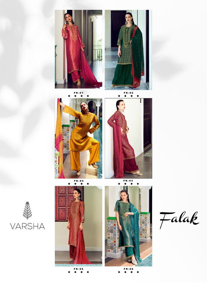 Falak By Varsha Embroidery Designer Salwar Kameez Wholesale Price In Surat
